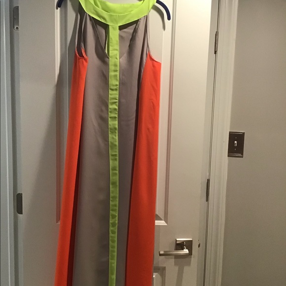 Sleeveless color block Maxi Dress - Picture 5 of 7